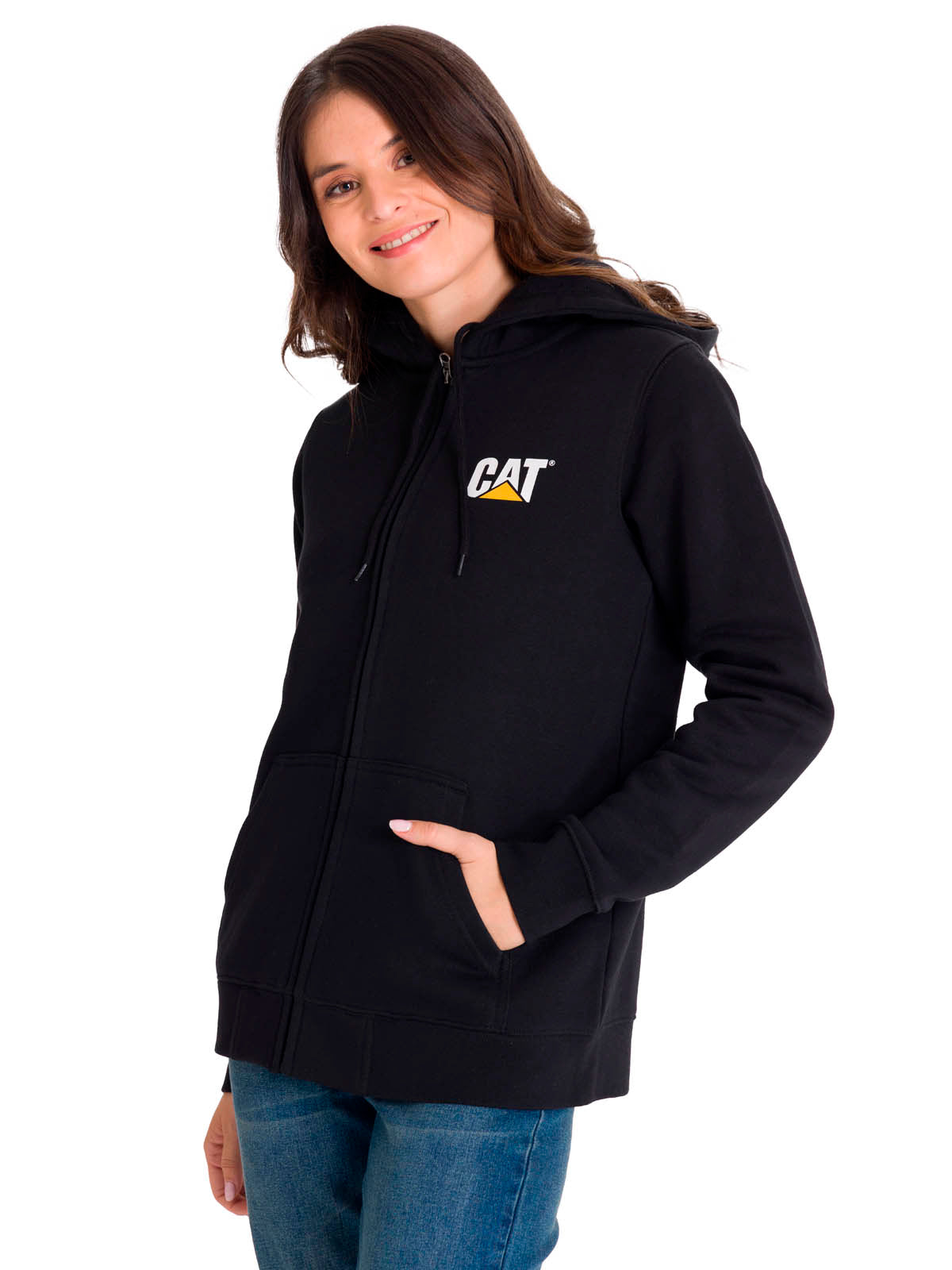 Poleron Mujer Trademark Banner Fz Hoodie Con Gorro Ajustable Con Tecnología S3 Cord. Cat
