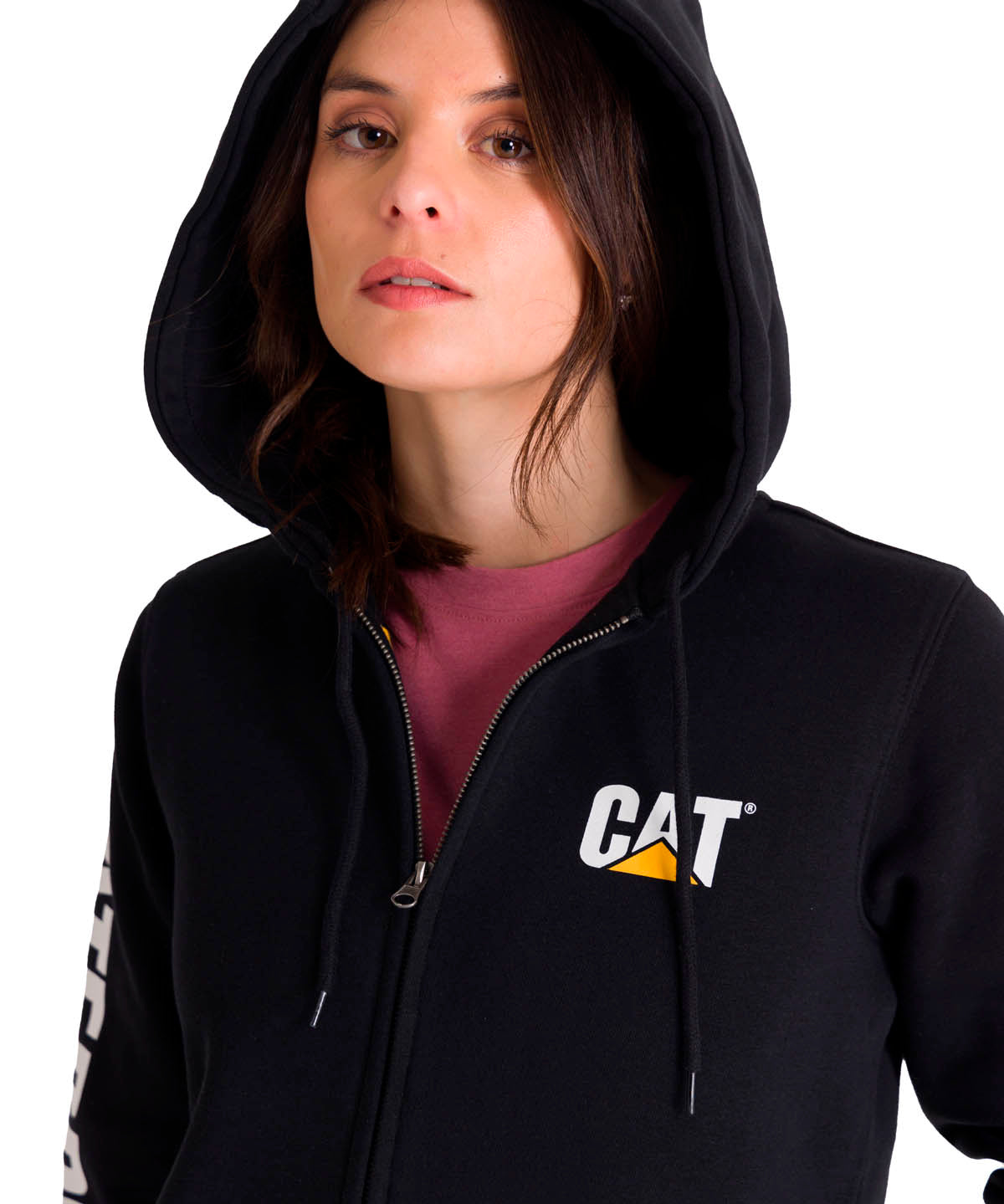 Poleron Mujer Trademark Banner Fz Hoodie Con Gorro Ajustable Con Tecnología S3 Cord. Cat