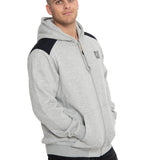 Poleron Casual Hombre Essential Fz Hooded Sweatshirt Gris Cat
