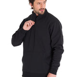 Polerón Manga Larga Hombre Midweight Quarter Zip Negro Cat