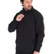 Polerón Manga Larga Hombre Midweight Quarter Zip Negro Cat