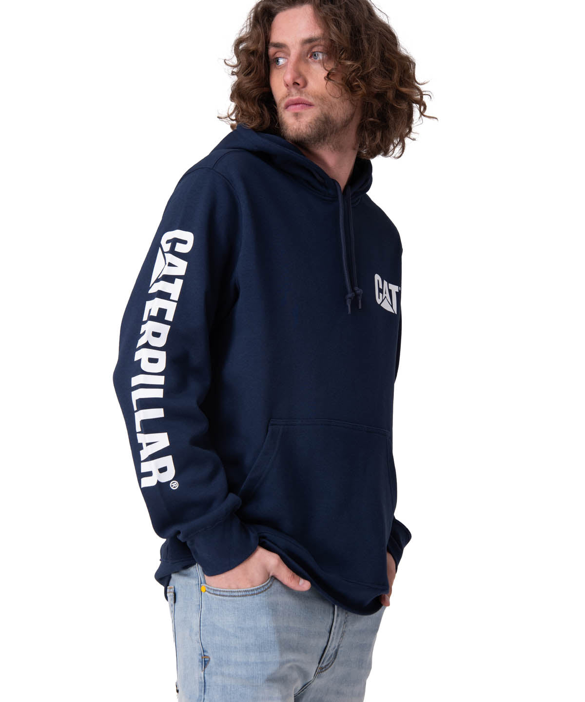 Poleron Hombre Trademark Banner Pul Azul