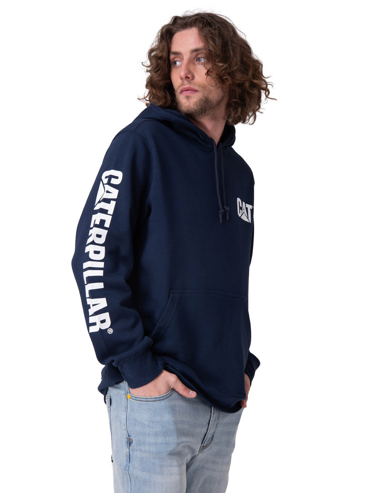 Poleron Hombre Trademark Banner Pul Azul