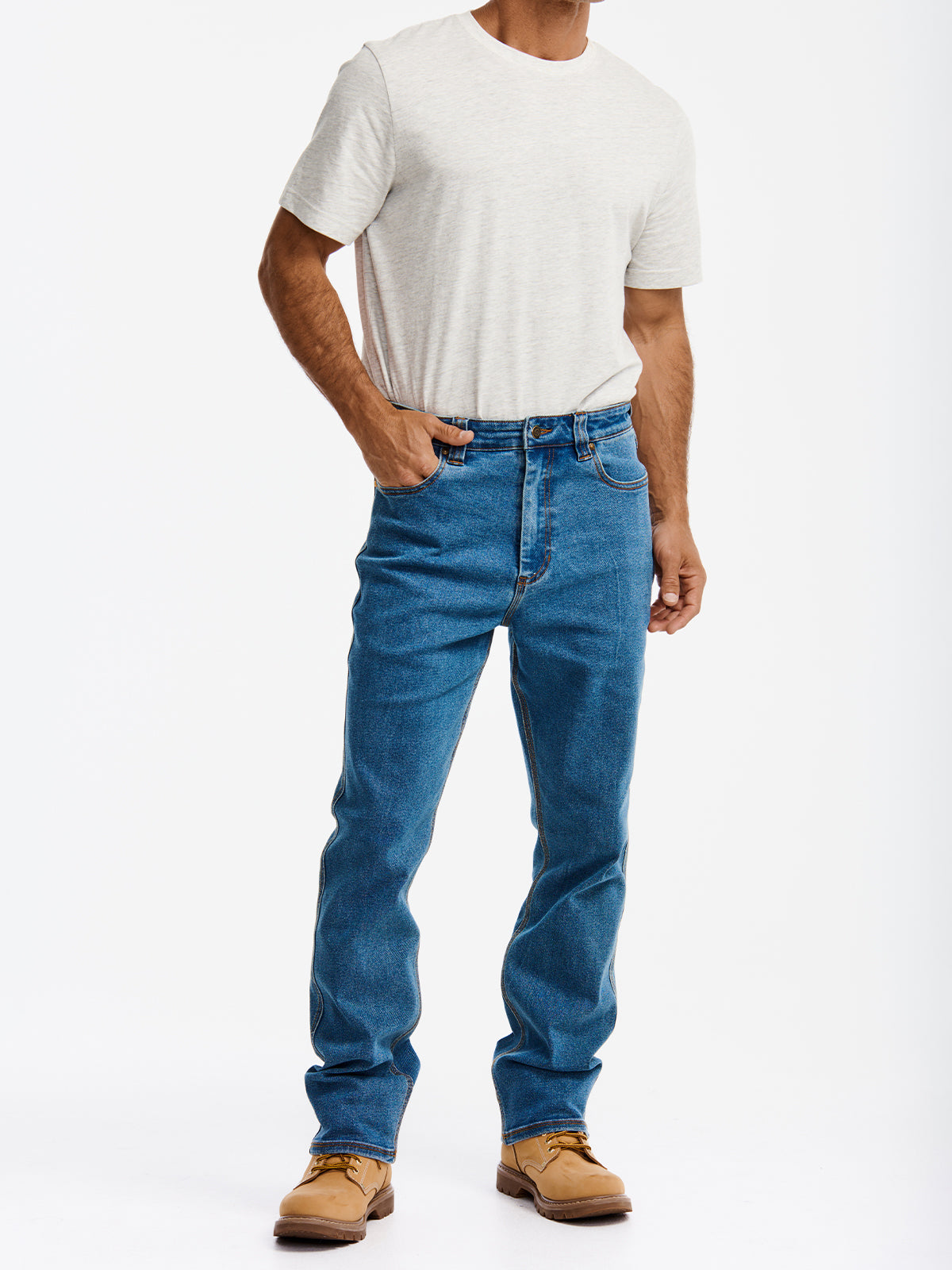 Jeans Casual Hombre D4 ATHLETIC FIT JEAN Azul CAT