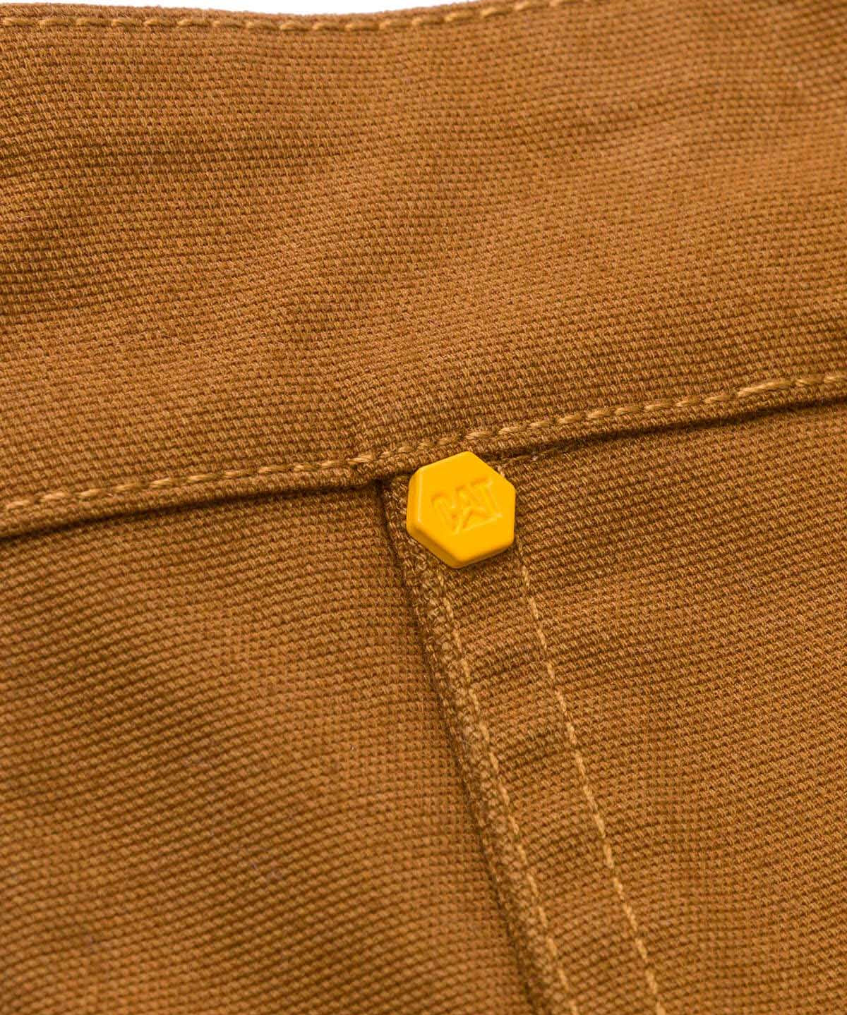 Pantalón Tiro Medio Casual Hombre BRUSH PANT Café Cat