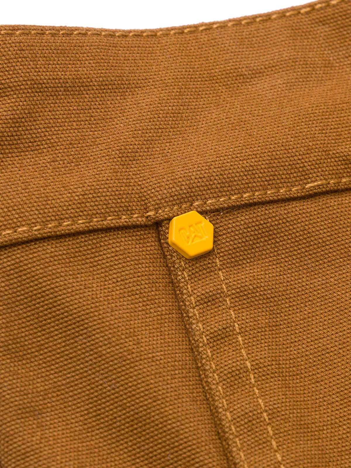 Pantalón Tiro Medio Casual Hombre BRUSH PANT Café Cat