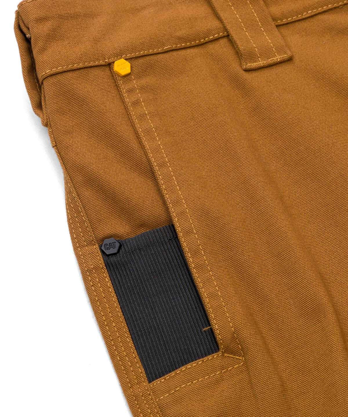 Pantalón Tiro Medio Casual Hombre BRUSH PANT Café Cat