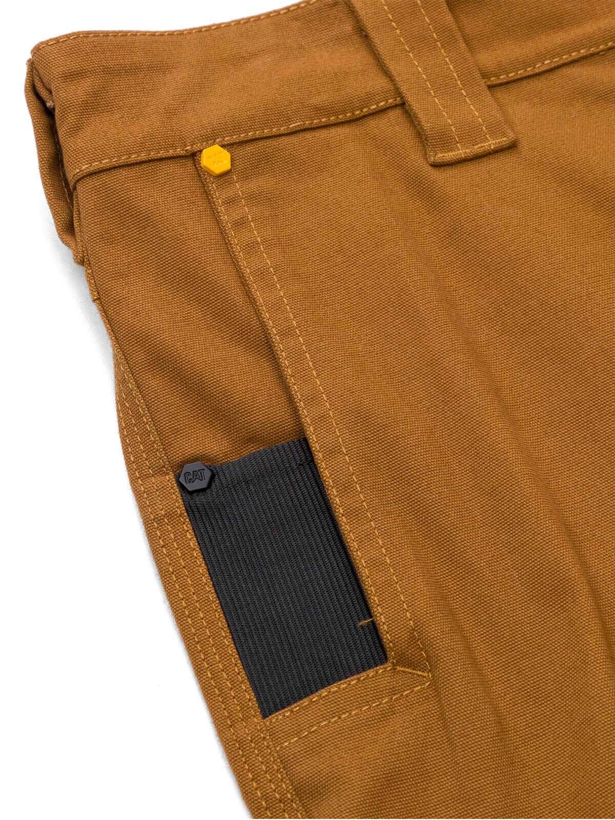Pantalón Tiro Medio Casual Hombre BRUSH PANT Café Cat