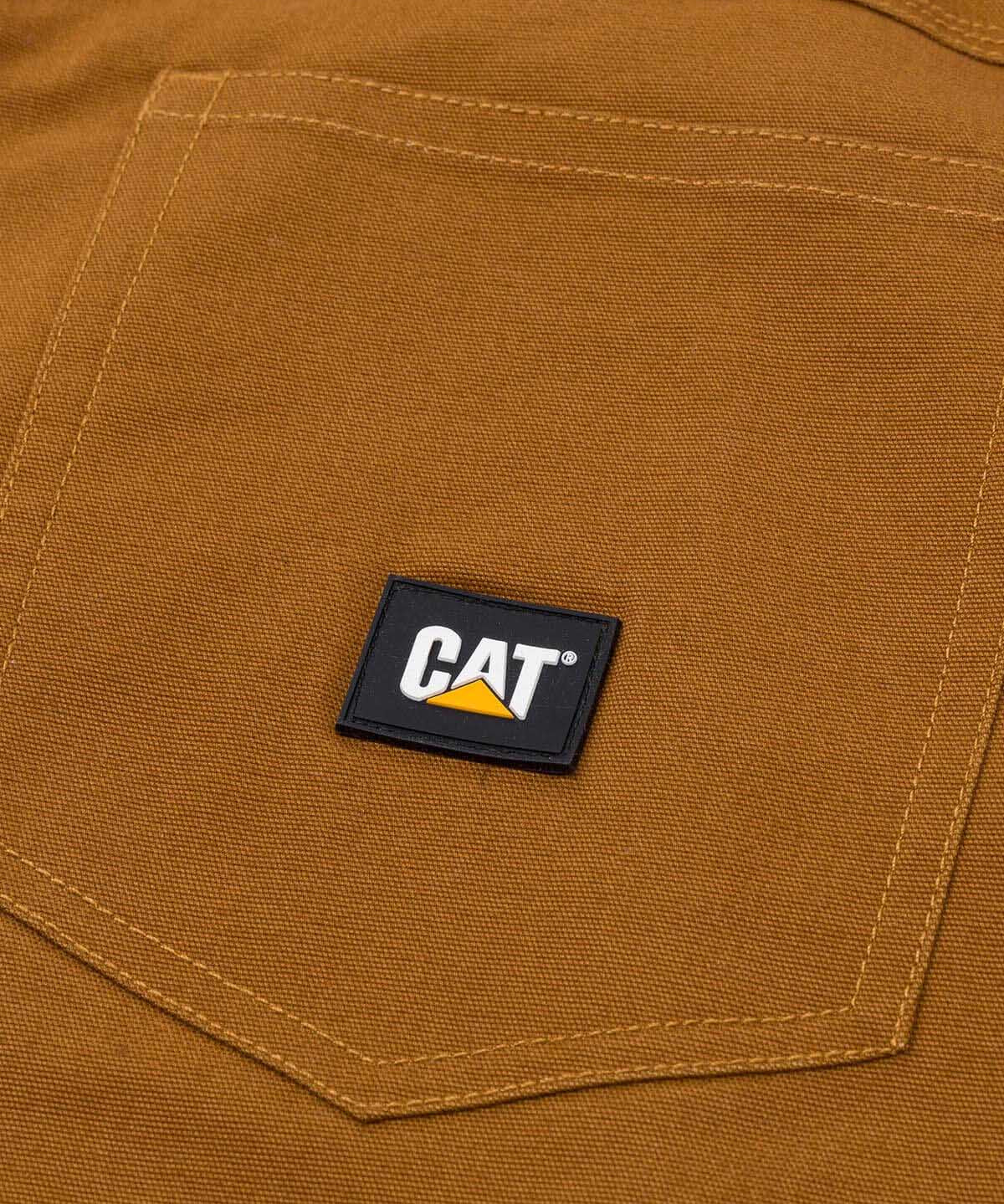 Pantalón Tiro Medio Casual Hombre BRUSH PANT Café Cat