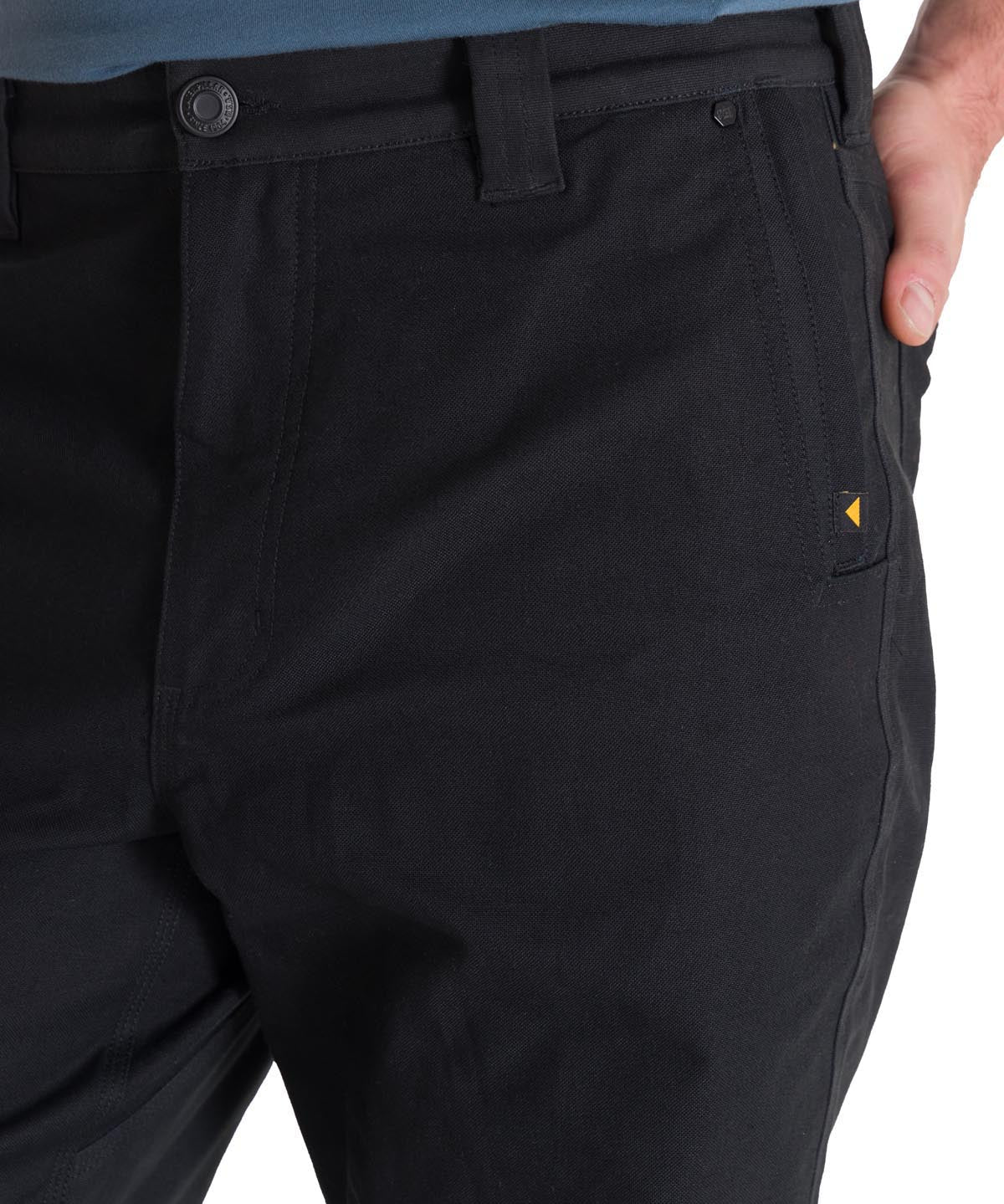 Pantalón Tiro Medio Casual Hombre BRUSH PANT Negro Cat