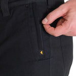Pantalón Tiro Medio Casual Hombre BRUSH PANT Negro Cat