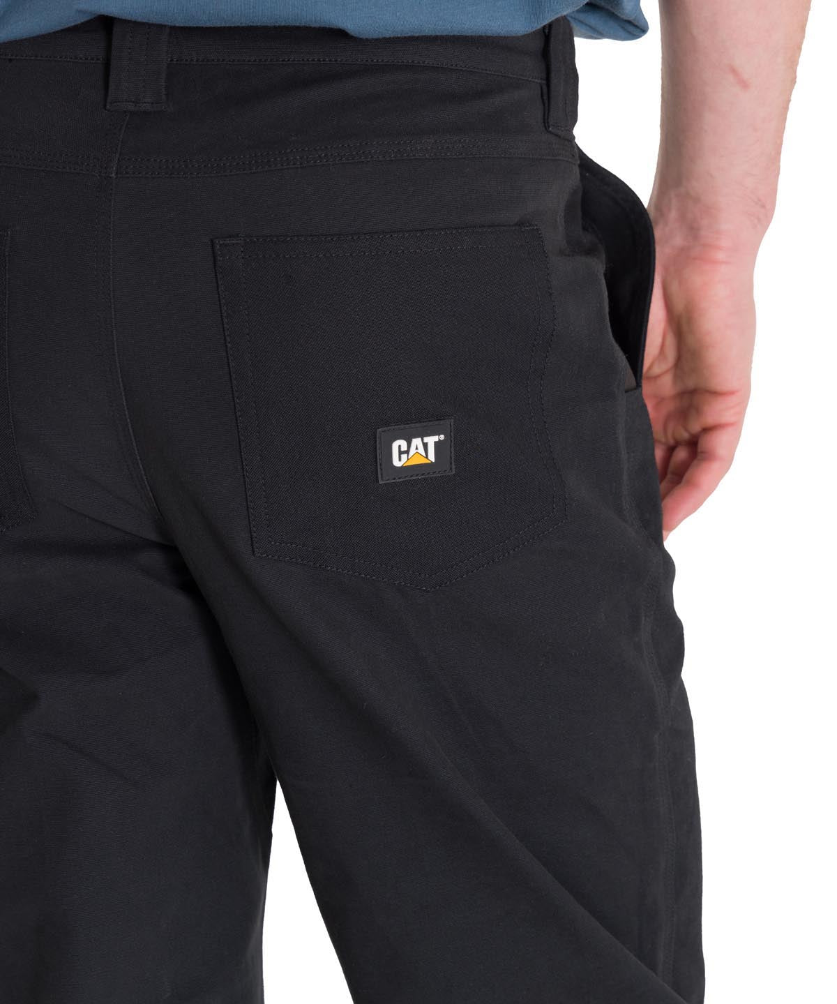 Pantalón Tiro Medio Casual Hombre BRUSH PANT Negro Cat