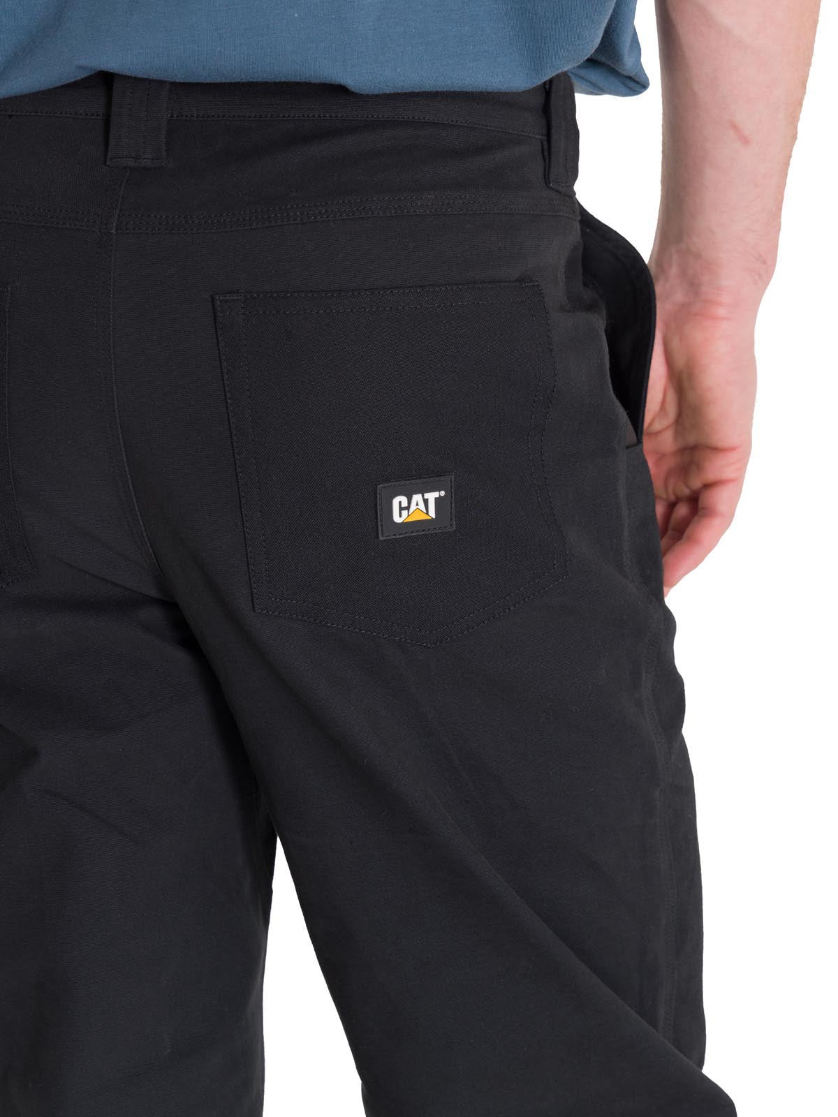 Pantalón Tiro Medio Casual Hombre BRUSH PANT Negro Cat