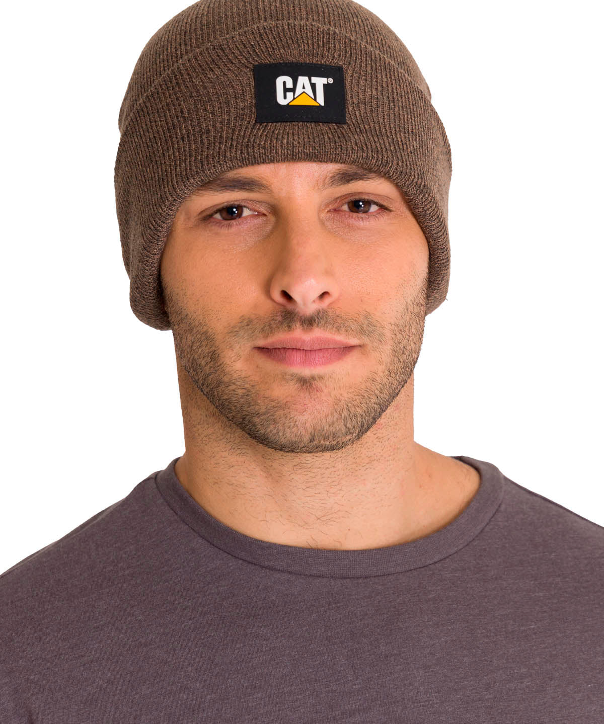 Gorro Casual Unisex Cat Label Cuff Beanie Café Cat