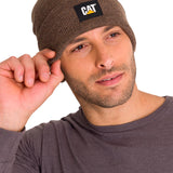 Gorro Casual Unisex Cat Label Cuff Beanie Café Cat