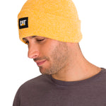 Gorro Casual Unisex Cat Label Cuff Beanie Amarillo Cat