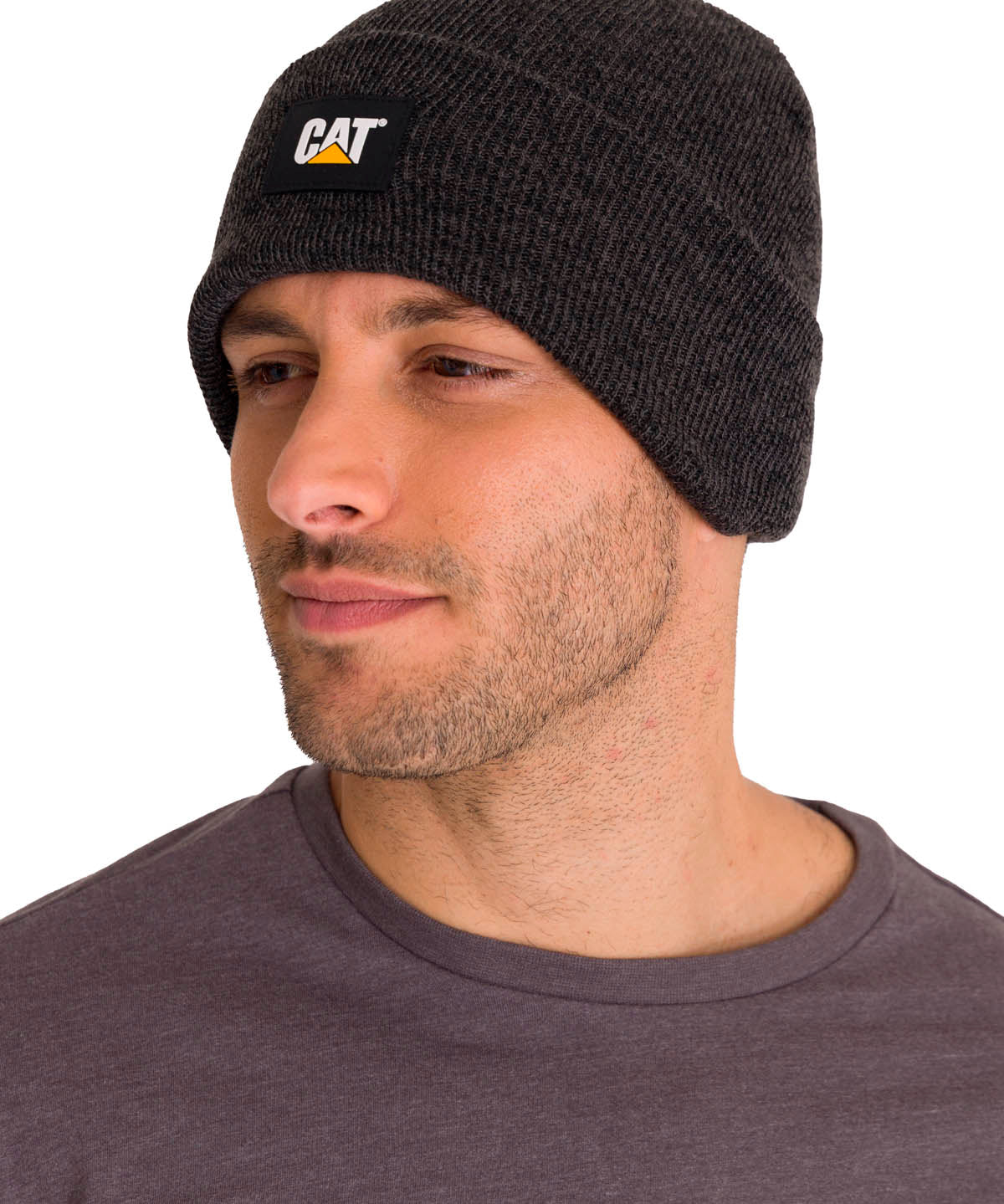 Gorro Hombre Etiqueta CAT Gris Cat