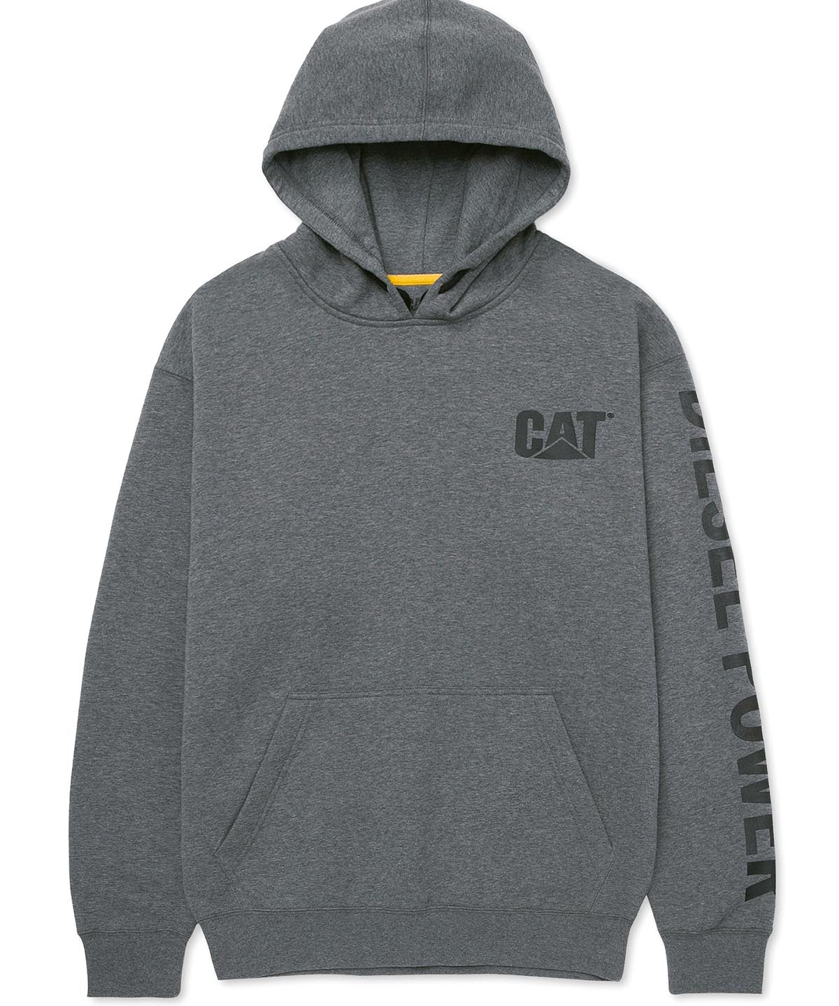 Poleron Casual Hombre Diesel Power Pullover Hoodie Gris Cat