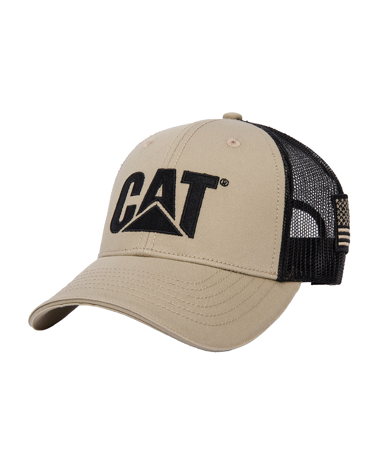 Jockey Casual Unisex Cat Logo Flag Hat Beige/Crudo Cat