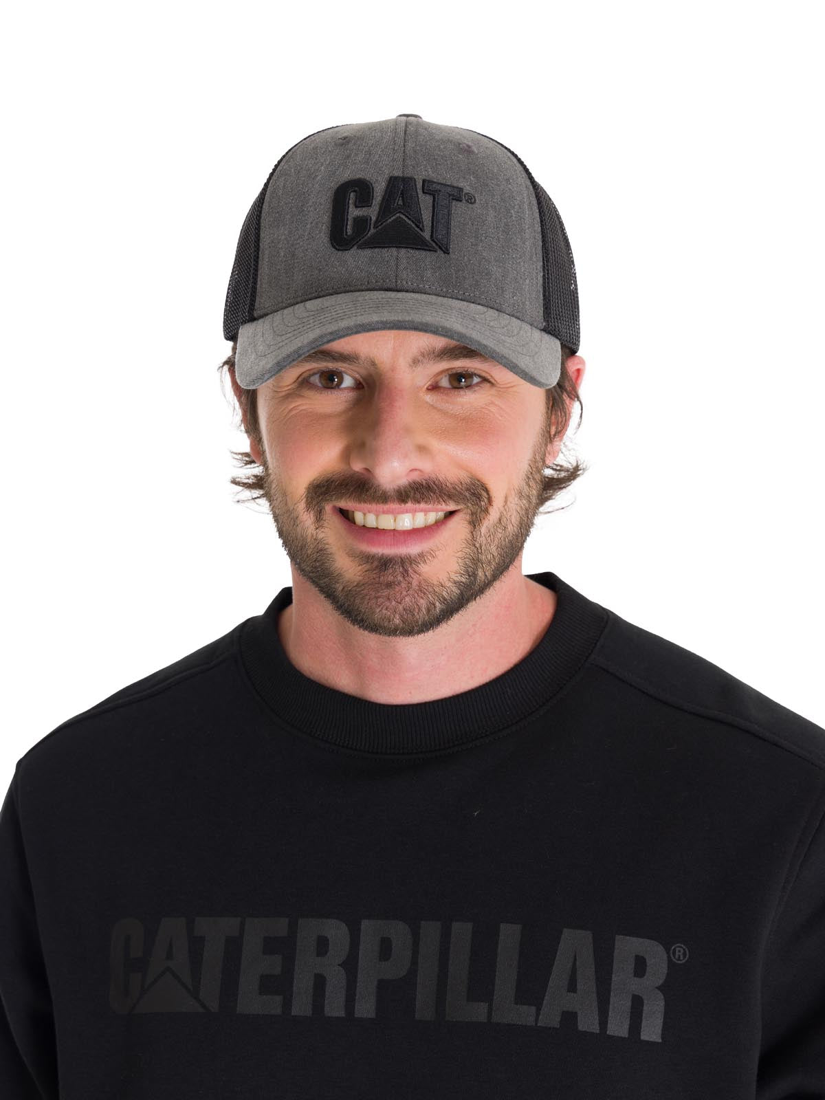 Jockey Con Broche Unisex Pigment Dyed Trucker Cap Gris Oscuro Cat