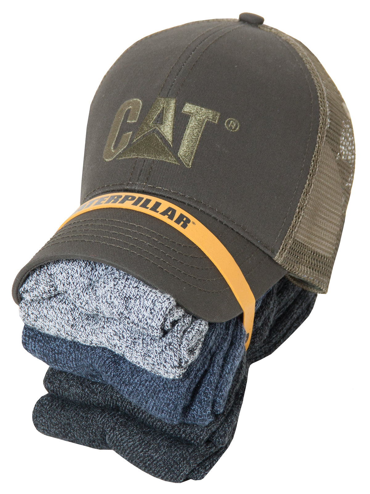 Pack Jockey & Calcetines Hombre Raised Logo Cap Sock Oliva Cat