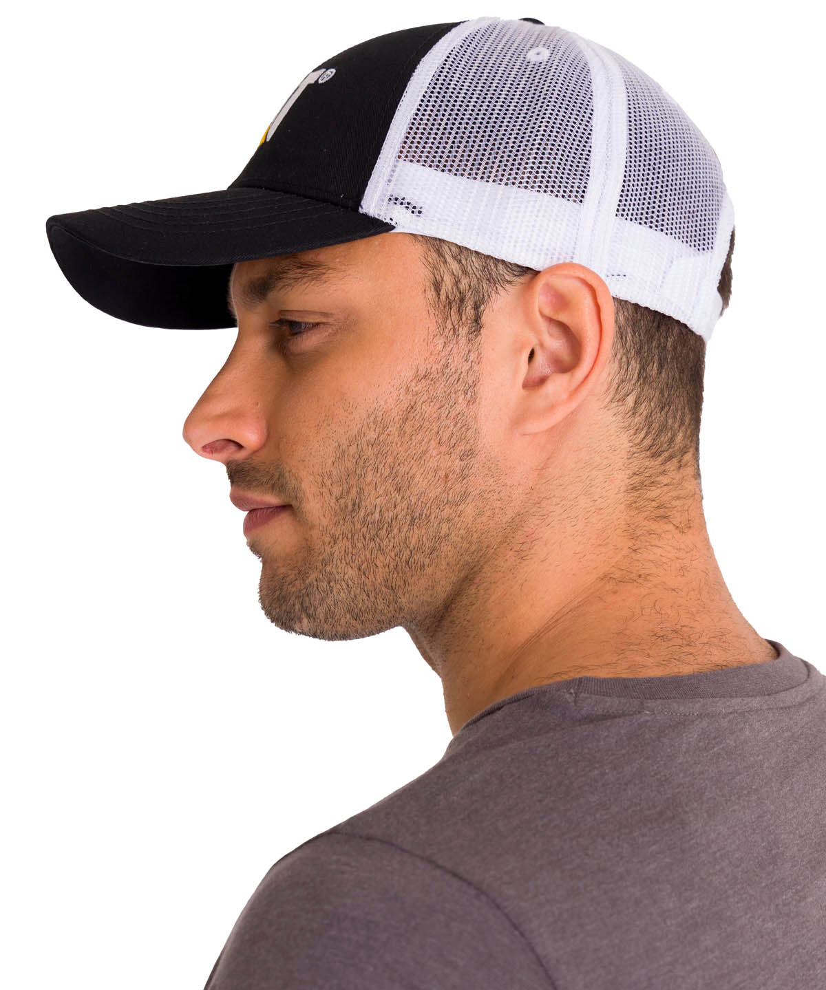 Jockey Hombre Logo Bordado Café Cat