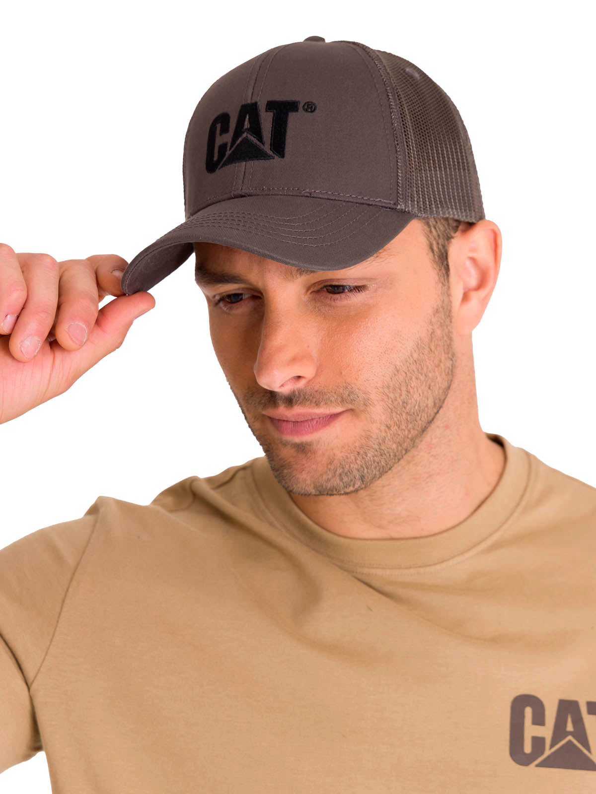 Jockey Casual Hombre Raised Logo Gris Cat