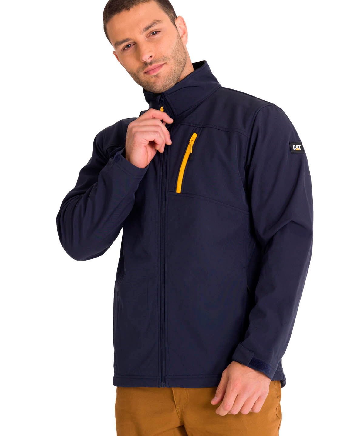 Chaqueta Hombre Essentials Softshell Azul Cat