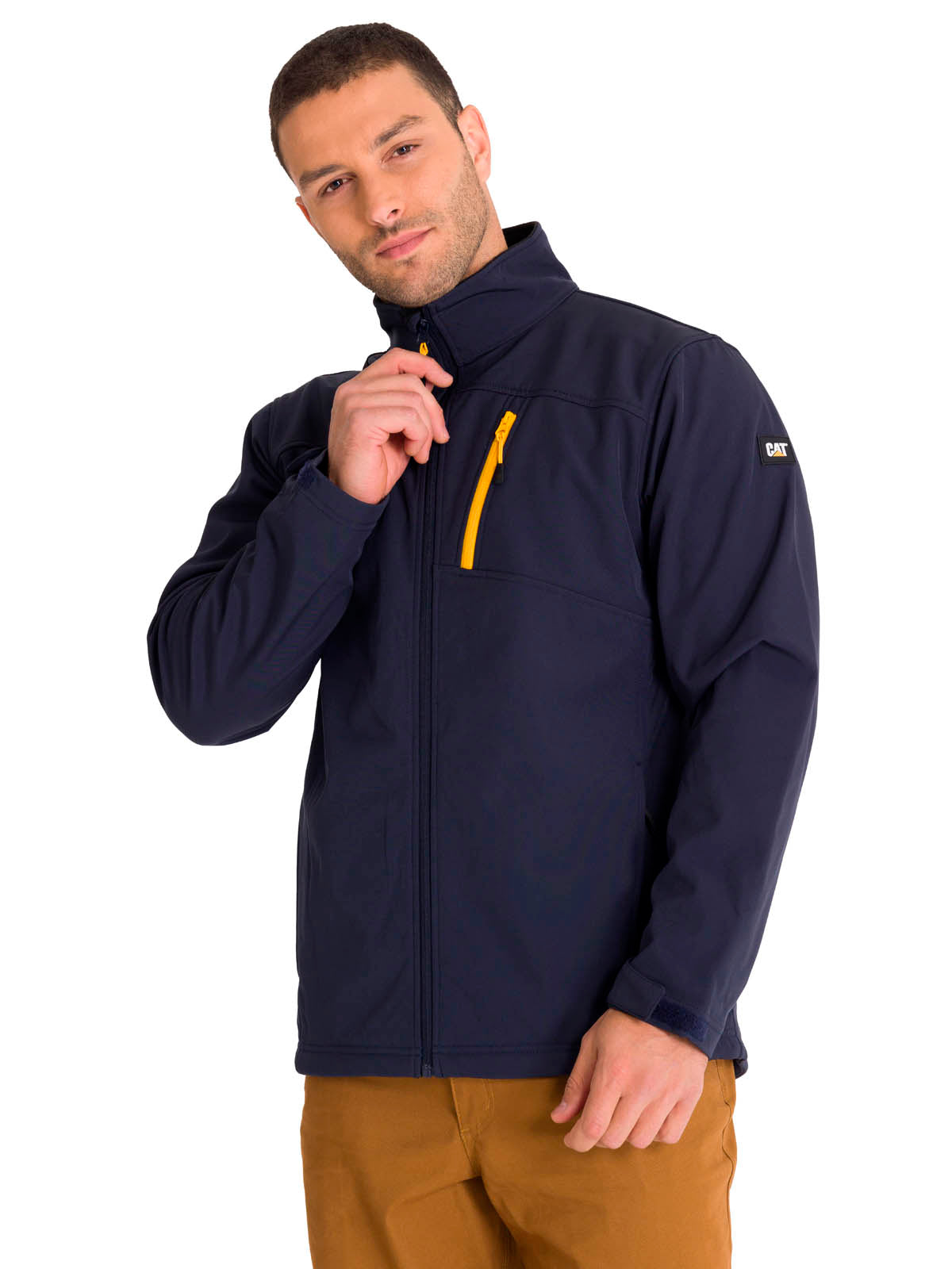 Chaqueta Hombre Essentials Softshell Azul Cat