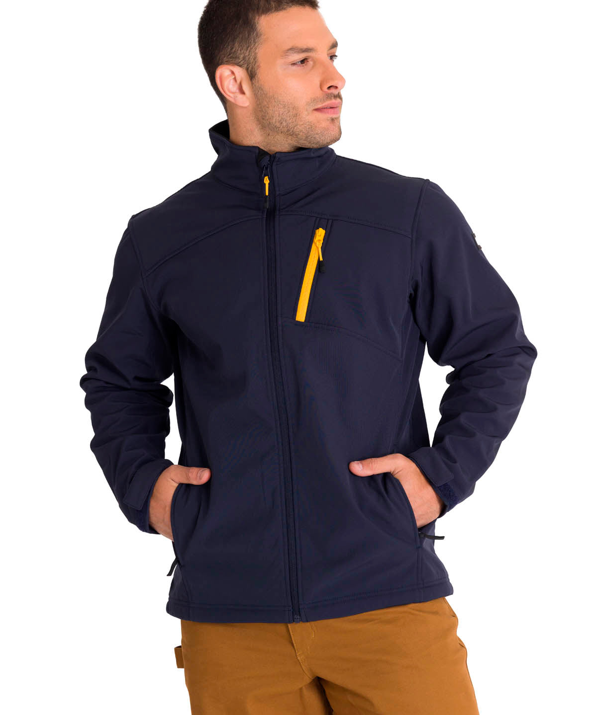 Chaqueta Hombre Essentials Softshell Azul Cat