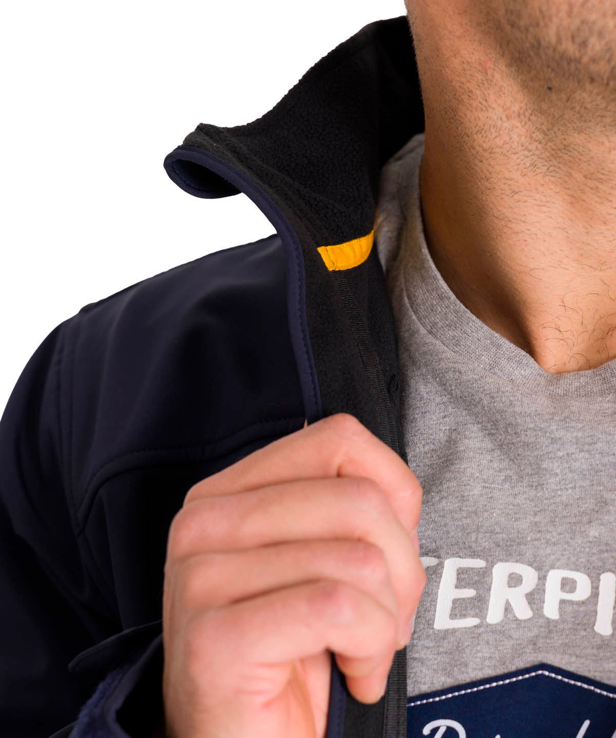 Chaqueta Hombre Essentials Softshell Azul Cat