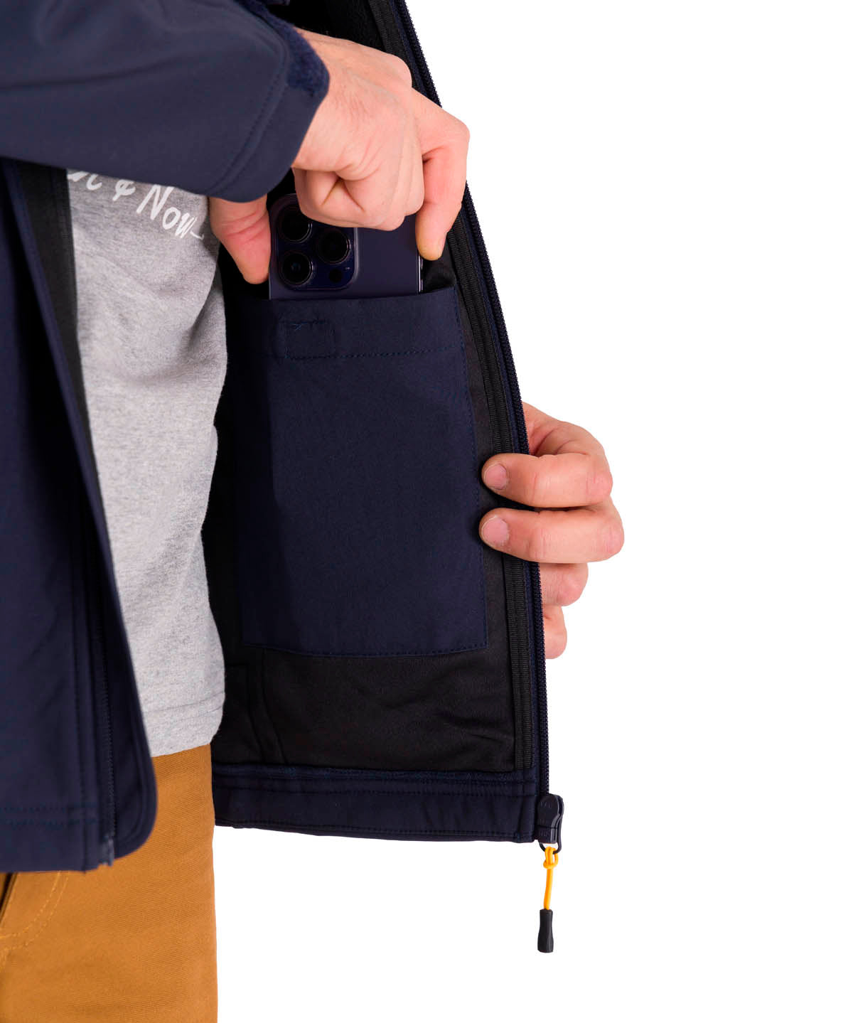 Chaqueta Hombre Essentials Softshell Azul Cat