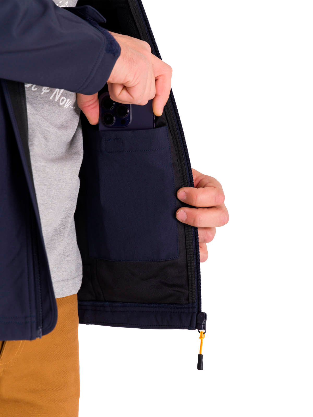 Chaqueta Hombre Essentials Softshell Azul Cat