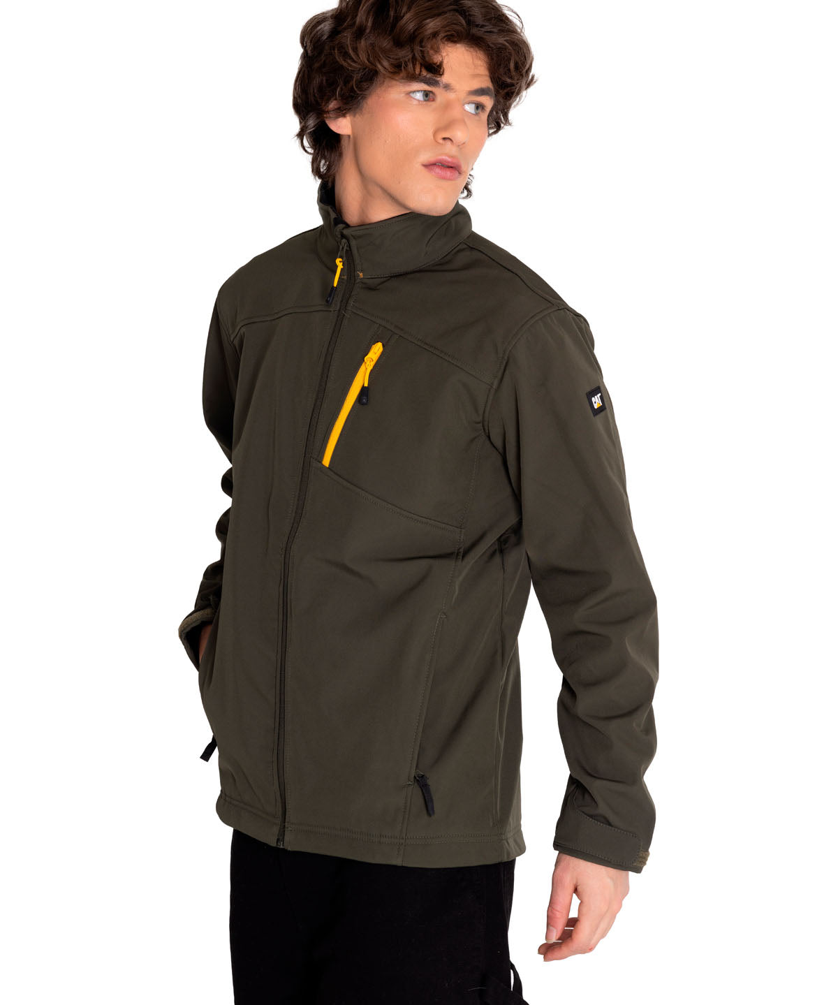 Chaqueta Casual Hombre Essential Softshell Jacket Verde Cat