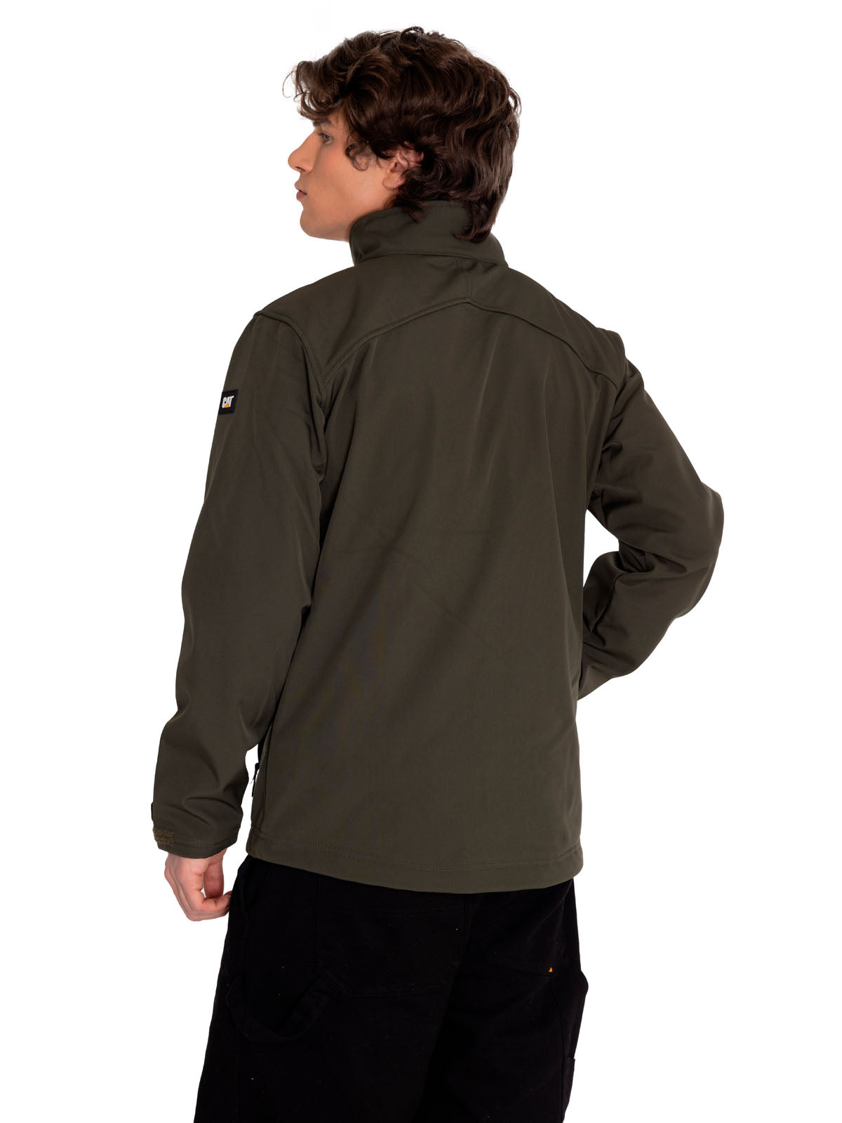 Chaqueta Casual Hombre Essential Softshell Jacket Verde Cat