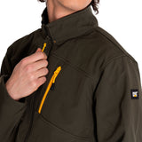 Chaqueta Casual Hombre Essential Softshell Jacket Verde Cat
