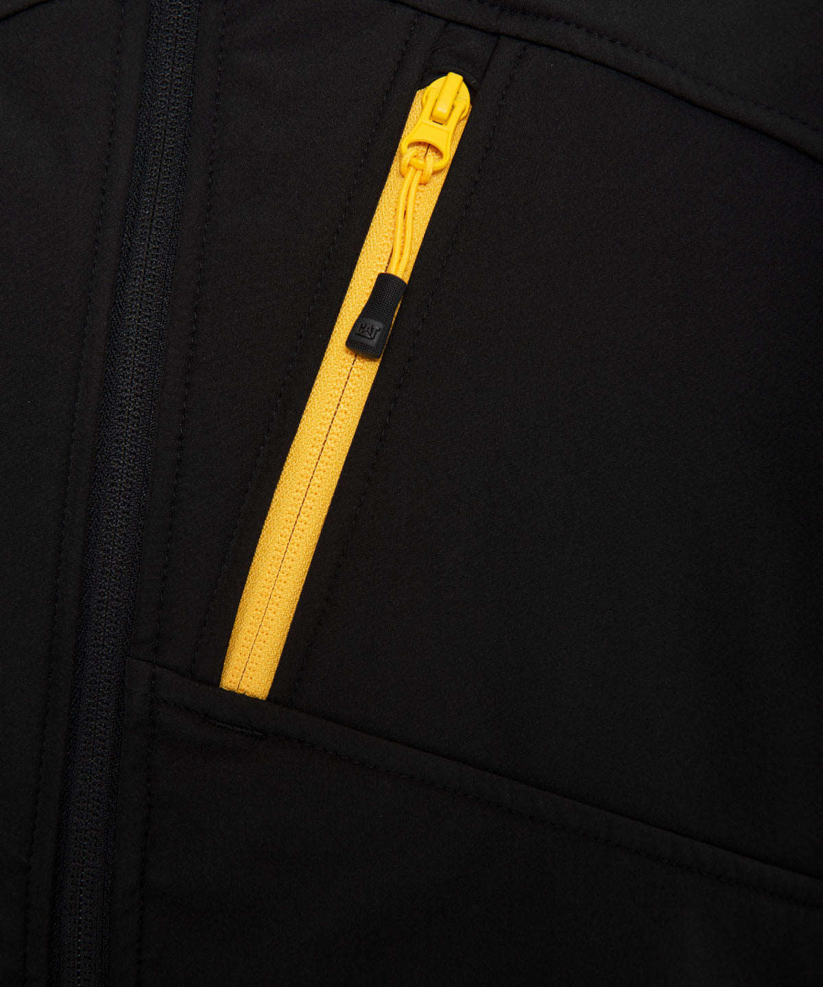 Chaqueta Sin Manga Casual Hombre Essential Softshell Vest Negro Cat