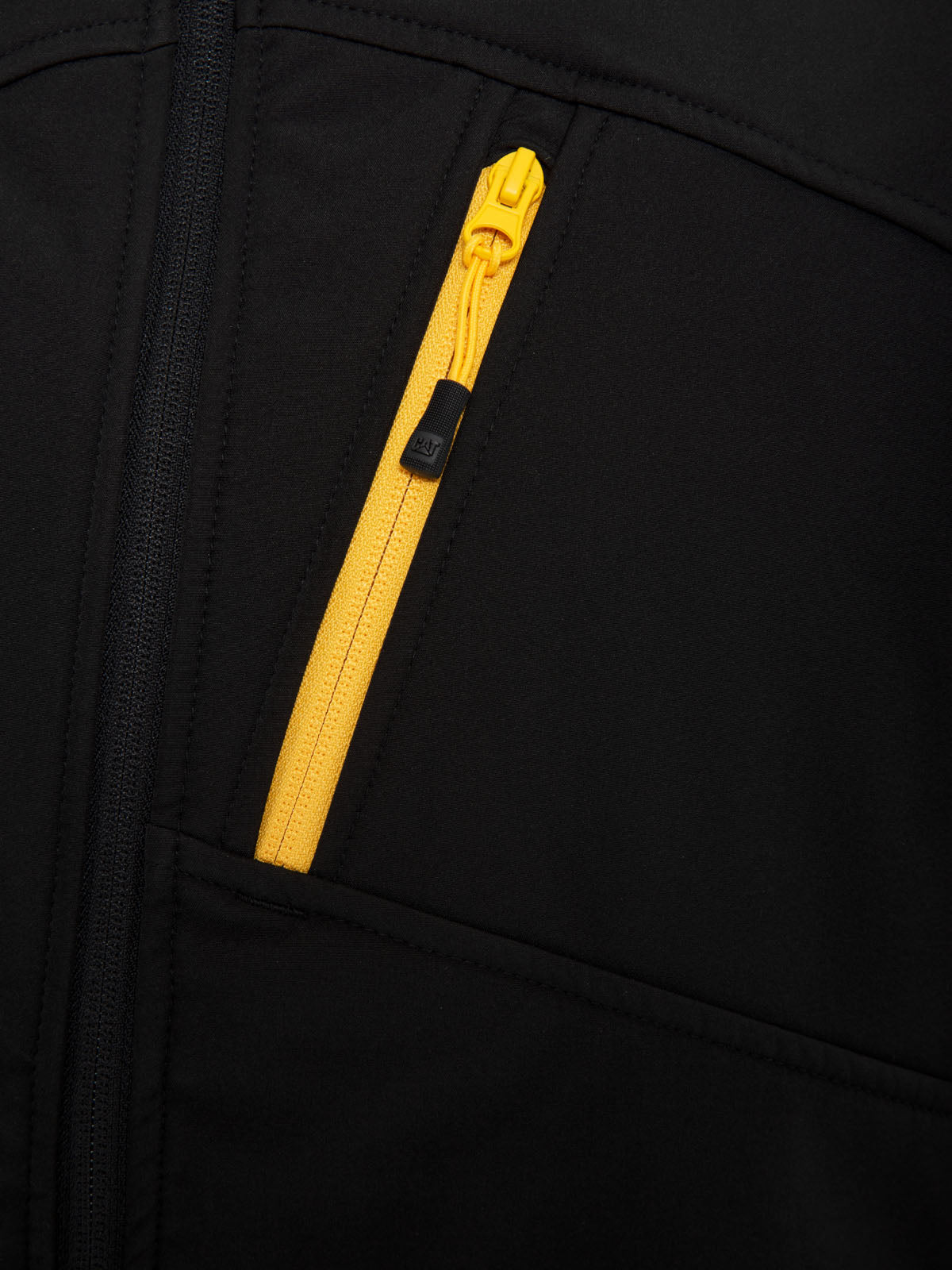 Chaqueta Sin Manga Casual Hombre Essential Softshell Vest Negro Cat