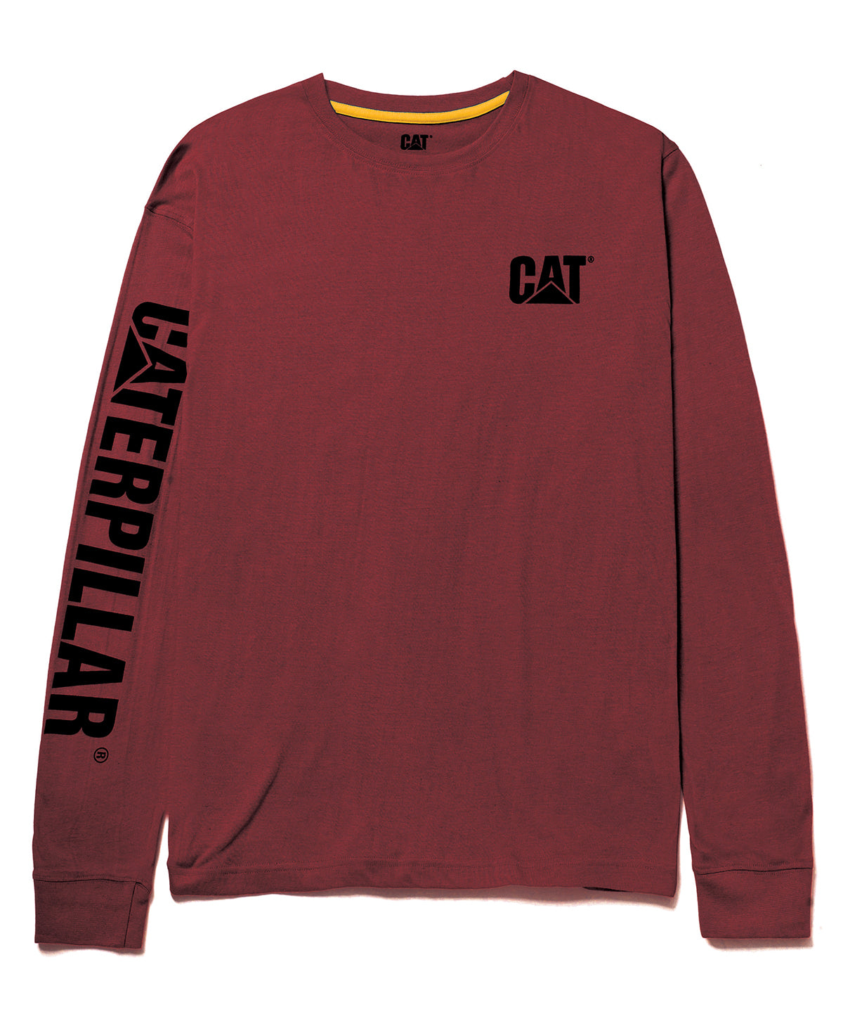 Polera Hombre Trademark Rojo Oscuro Cat