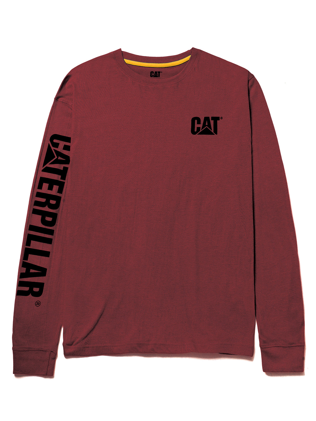 Polera Hombre Trademark Rojo Oscuro Cat