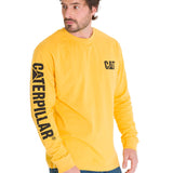 Polera Manga Larga Hombre Trademark Amarillo Cat