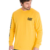 Polera Manga Larga Hombre Trademark Amarillo Cat
