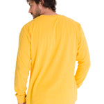 Polera Manga Larga Hombre Trademark Amarillo Cat