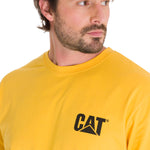 Polera Manga Larga Hombre Trademark Amarillo Cat