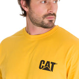 Polera Manga Larga Hombre Trademark Amarillo Cat