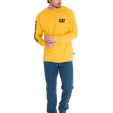 Polera Manga Larga Hombre Trademark Amarillo Cat