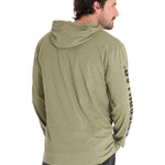 Polera Manga Larga Casual Hombre UPF HOODED BANNER L/S TEE Oliva Cat