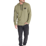 Polera Manga Larga Casual Hombre UPF HOODED BANNER L/S TEE Oliva Cat