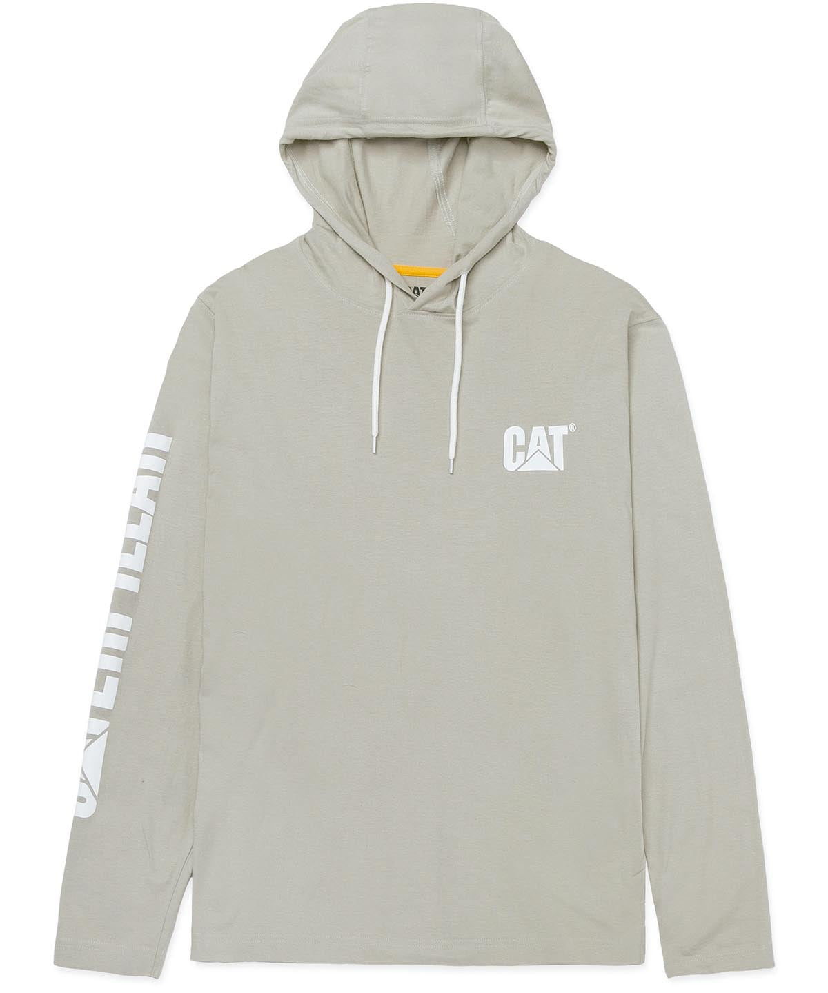 Polera Manga Larga Hombre Upf Hooded Banner L/S Tee Beige Cat