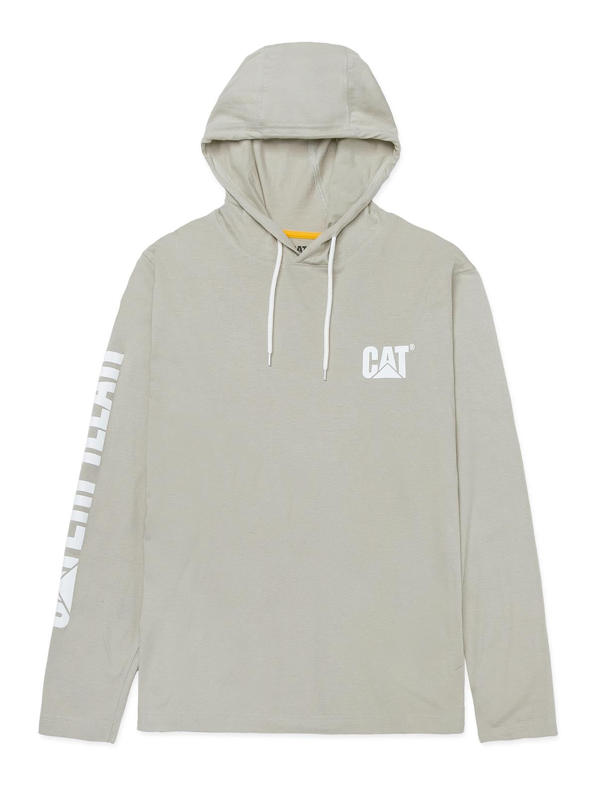 Polera Manga Larga Hombre Upf Hooded Banner L/S Tee Beige Cat